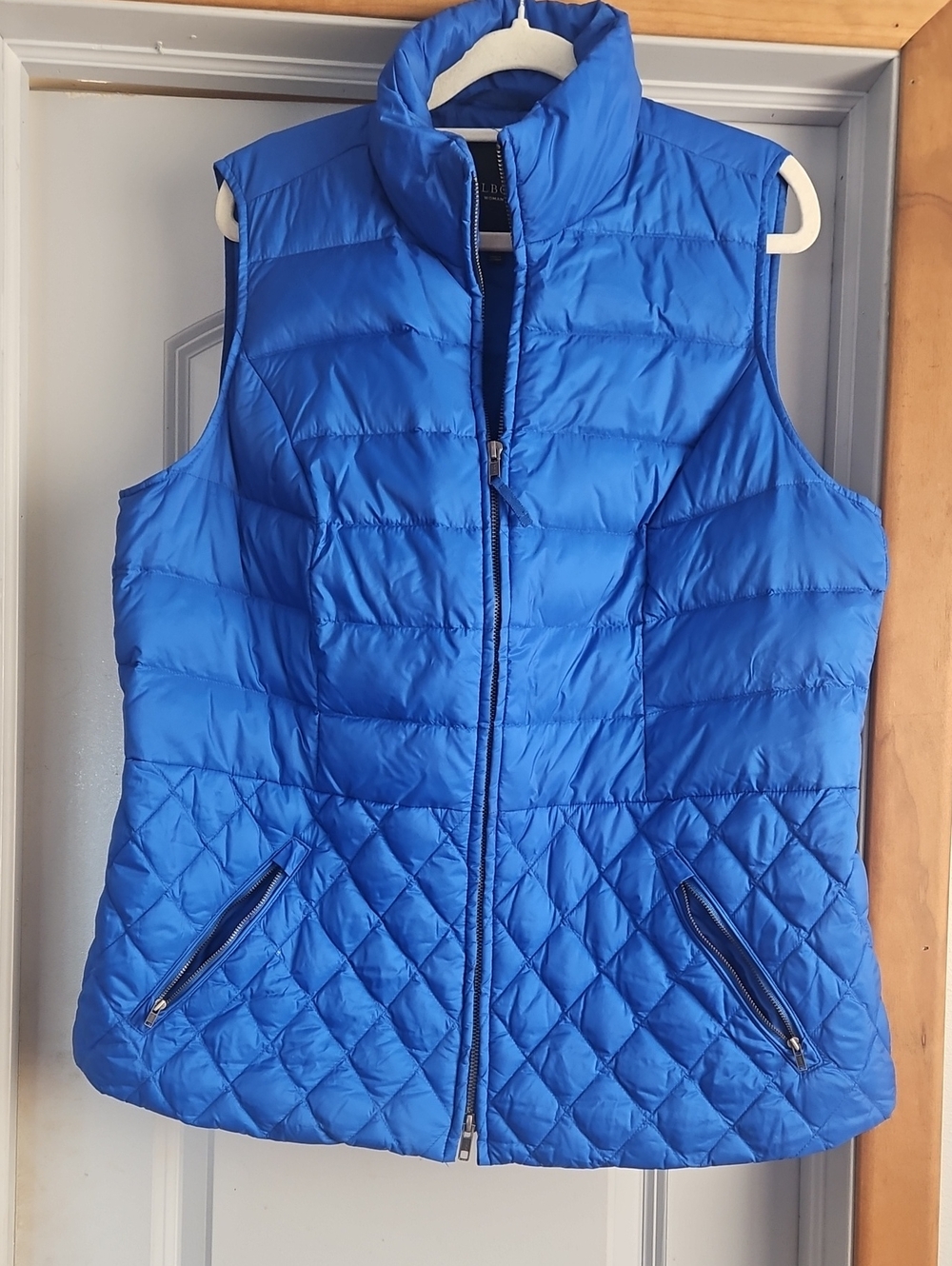 Talbots Bright Blue Quilted Puffer Vest